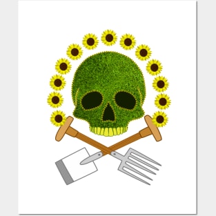 Sunflower Skull Posters and Art